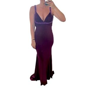 Jovani Evening Gown Wine